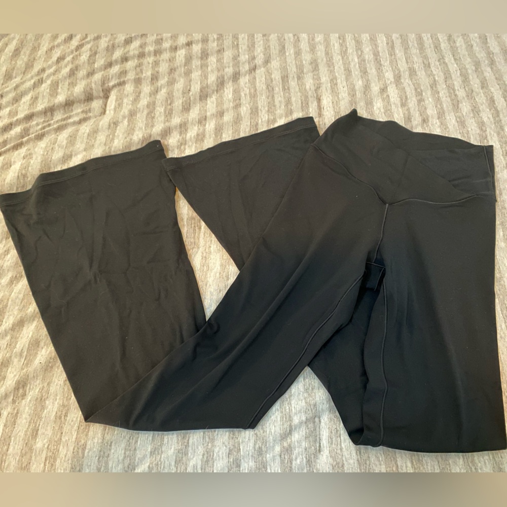 aerie real me crossover flare leggings